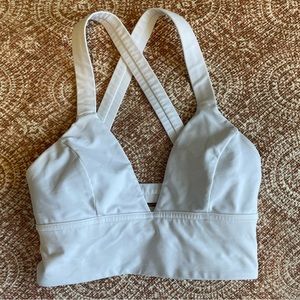 Lululemon Sweat Your Heart Out Bra - Size 2 - White